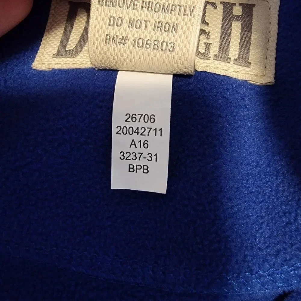 Duluth Trading Co. Fleece jacket cobalt blue size XL
